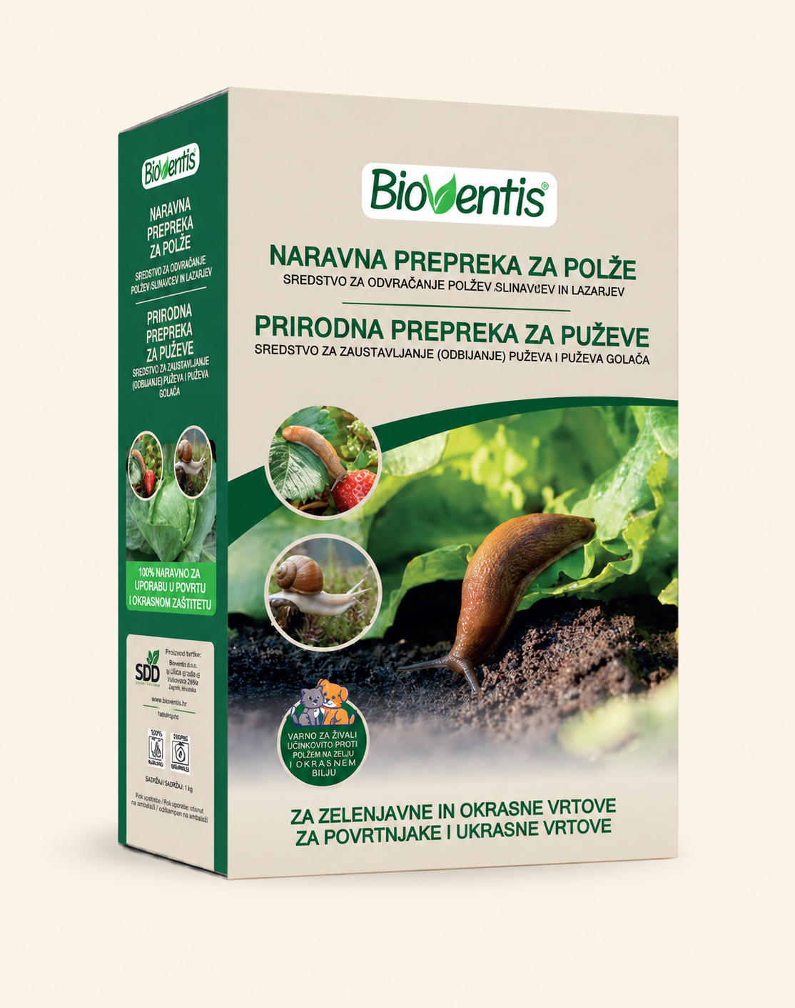 BIOVENTIS Sredstvo za odbijanje puževa 1 KG