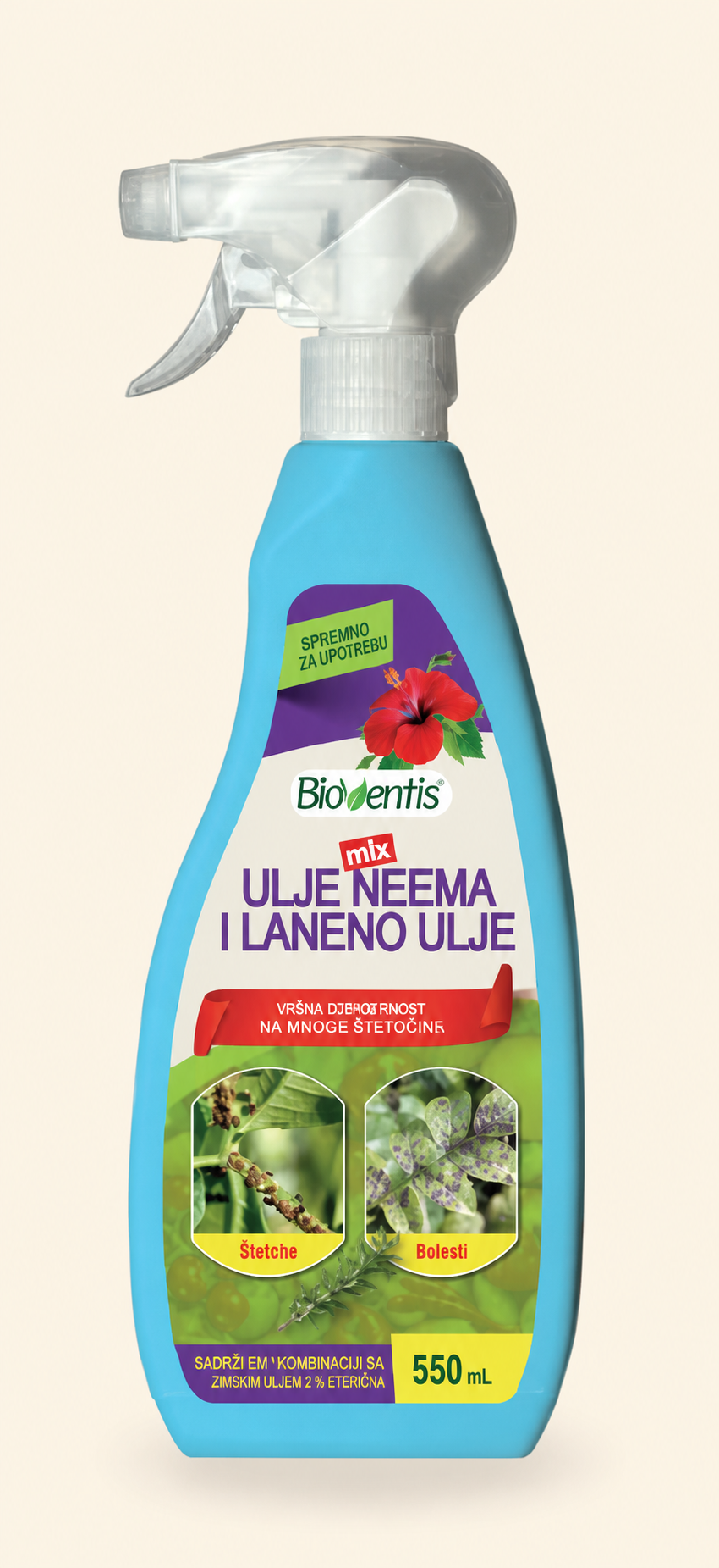 BIOVENTIS Ulje neema i laneno ulje - mix 550 ML
